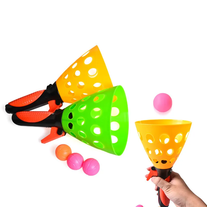

Children Butt Launch Ball Double Catcher Throw Bouncy Ball Parent-Child Interactive Game Outdoor Sports Docking Balls Kids Toys