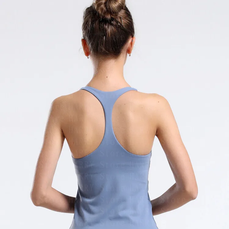 

women's sports vest European and American fitness coat quick-drying long vest contracted h yoga clothes