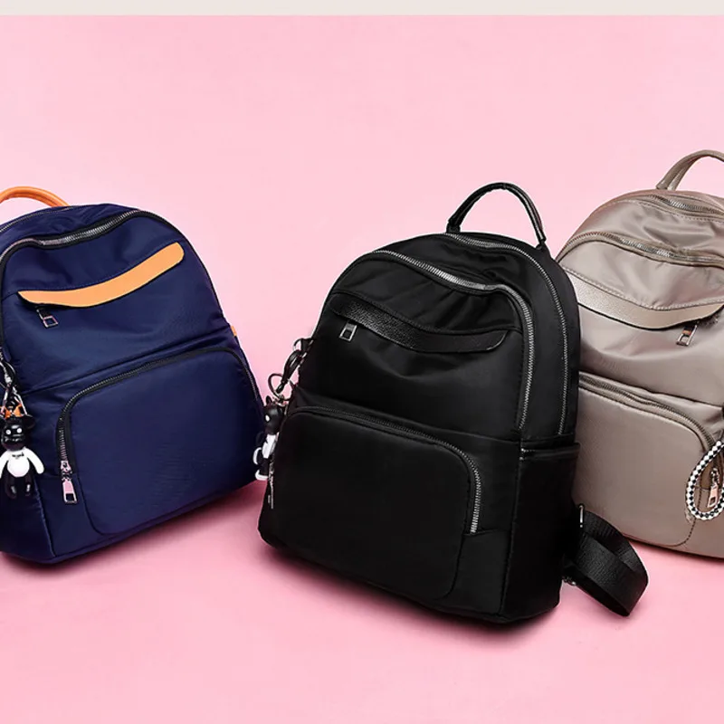 

Female School Bags For Teenage Girls 2020 Nylon Travel Backpack Women Mochilas Sac A Dos Ladies Laptop Rucksack Men Bag Pack