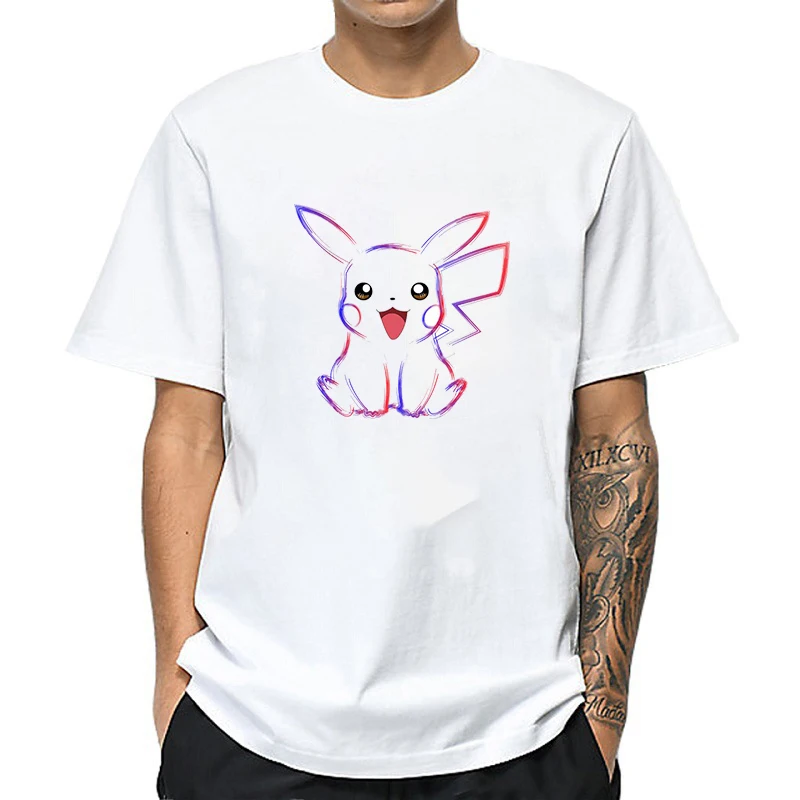 Tshirt 9 Футболка NO COFFEE NO WORKEE, футболка с Пикачу, Покемон-пика, мужские футболки с круглым вырезом, Забавные футболки, мужские футболки с покемоном-Пикачу - Цвет: Tshirt 9