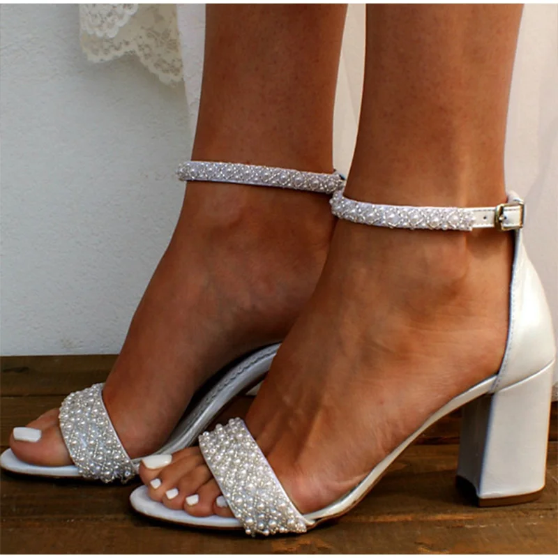 Сандалии женские на высоком каблуке роскошные босоножки с кристаллами и