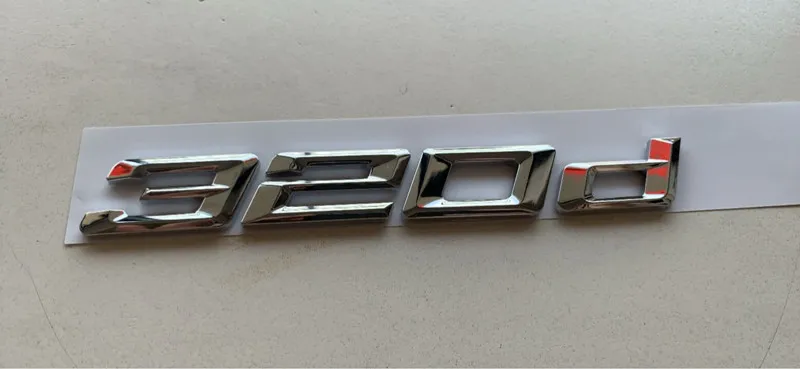 Хром ABS новая версия 320d автомобиля эмблемы для багажника наклейки задние значок