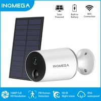 inqmega 1080p split design 2 5m solar camera wifi solar panel wireless outdoor 2 way audio pir rechargeable battery camera