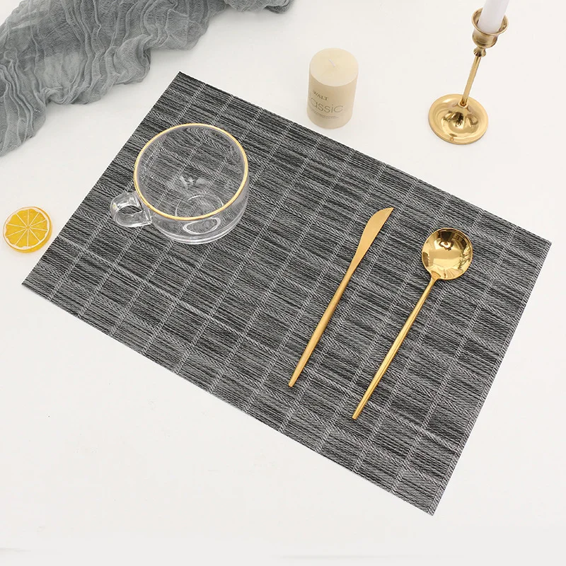 

PVC Solid Color Oil Water Resistant Non-slip Kitchen Placemat Coaster Insulation Pad Dish Coffee Cup Table Mat Home Decor 51092