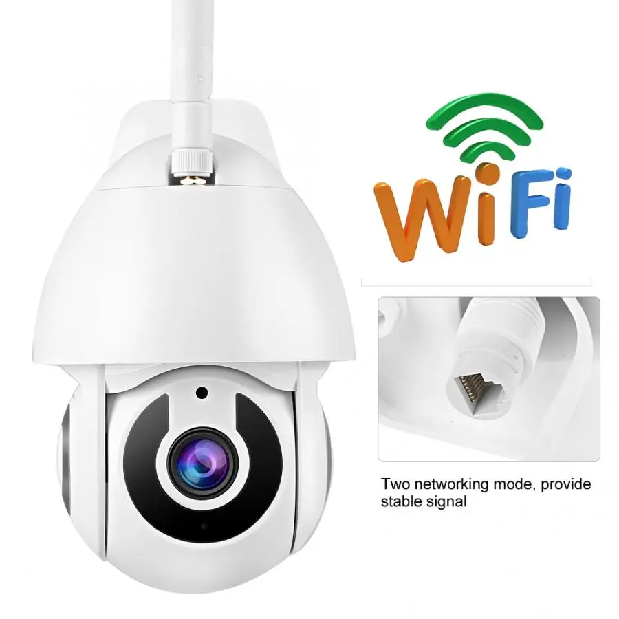 Wifi 1080P HD Tuya Водонепроницаемая камера ночного видения панорамная камера наблюдения с наклоном и зумом для ONVIF 100-240V