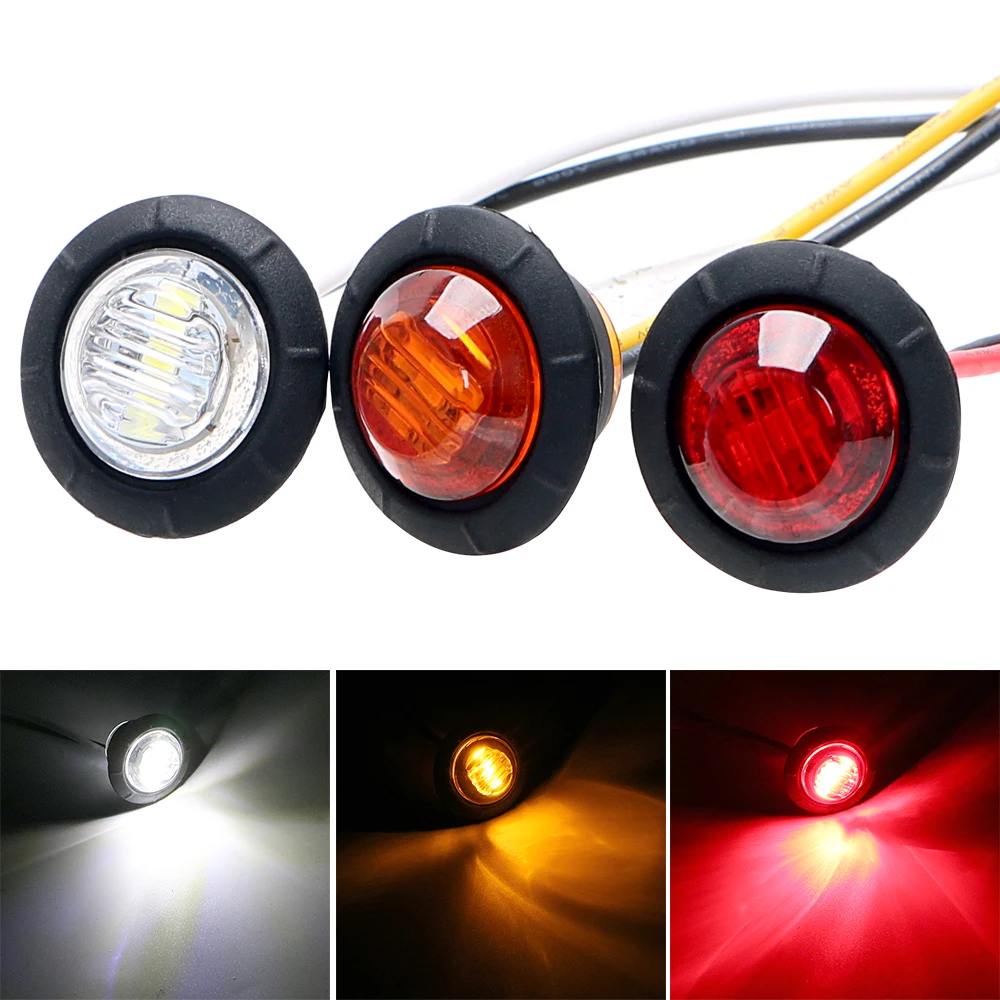 

Super Bright 2Pcs/set LED Side Marker Lights Turn Signal Indicators Car Tail Lights Car-styling Signal Lamp