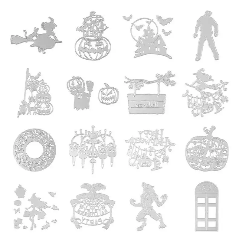 2020 Хэллоуин трафареты для пресс-формы тиснение скрапбукинга &quotсделай сам&quot