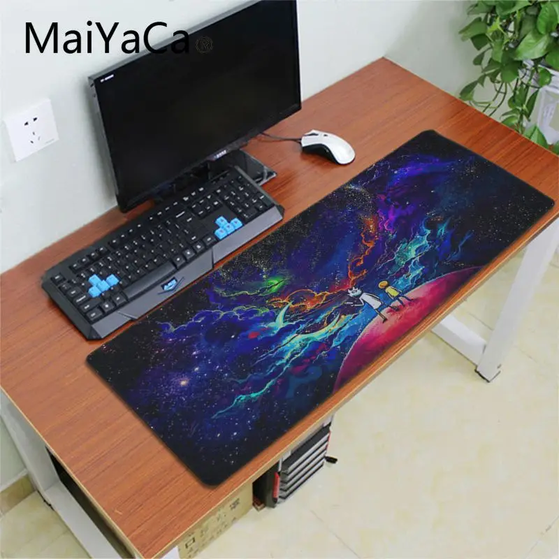Maiyaca Рик и Морти резиновый коврик для мыши игровой коврик для мыши настольная клавиатура Аниме Коврик для мыши геймер скоростная Версия Настольный коврик
