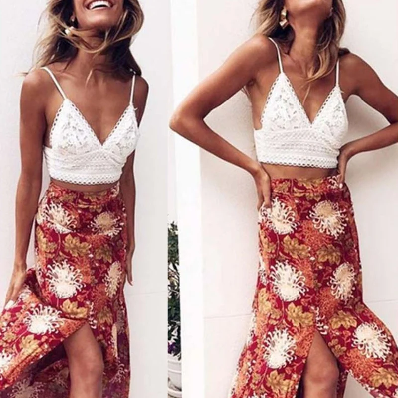

White Lace Crochet Camisole Cami Women Summer Backless Bow Tie Up Tank Tops Female Streetwear Fashion 2021 Pink Crop Top