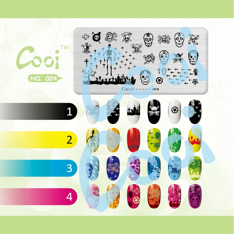 Шаблоны из нержавеющей стали для ногтевого дизайна пластины штамповки ногтей