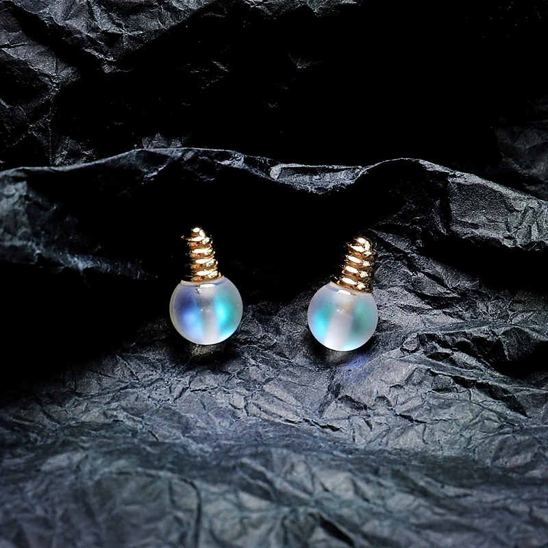 GHIDBK Уникальный Дизайн Радужный светильник серьги гвоздики для женщин