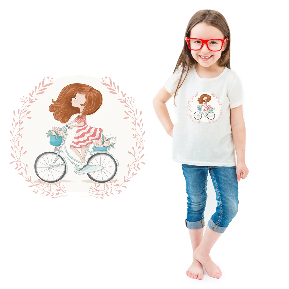 Милые утюжок для девочек одежды термо наклейки DIY Аппликация футболок сумки