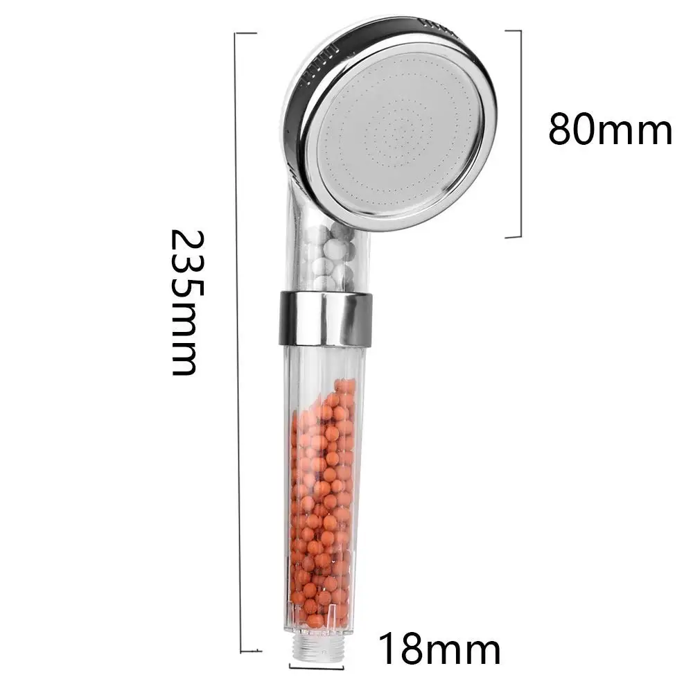 ZhangJi Shower Head 80 mm Super Large Panel SPA Water Saving Filter Anion Handheld High Pressure ABS Quality And Durable | Обустройство