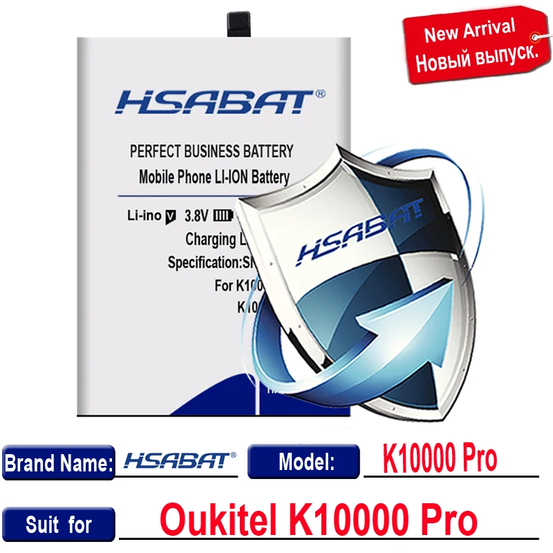 for K10000 Pro Аккумулятор HSABAT 15100 мАч для Oukitel K10000 Pro/12000 мАч для Oukitel K10000/13100 мАч для Oukitel K10000 Max - Цвет: for K10000 Pro