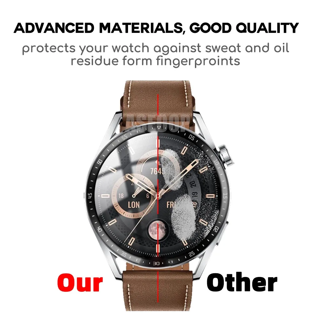 

Защитная пленка из закаленного стекла для умных часов Huawei Watch GT 3 46 мм GT 2E Gt2 pro Honor S1, прозрачная защитная пленка для экрана, 5 шт.
