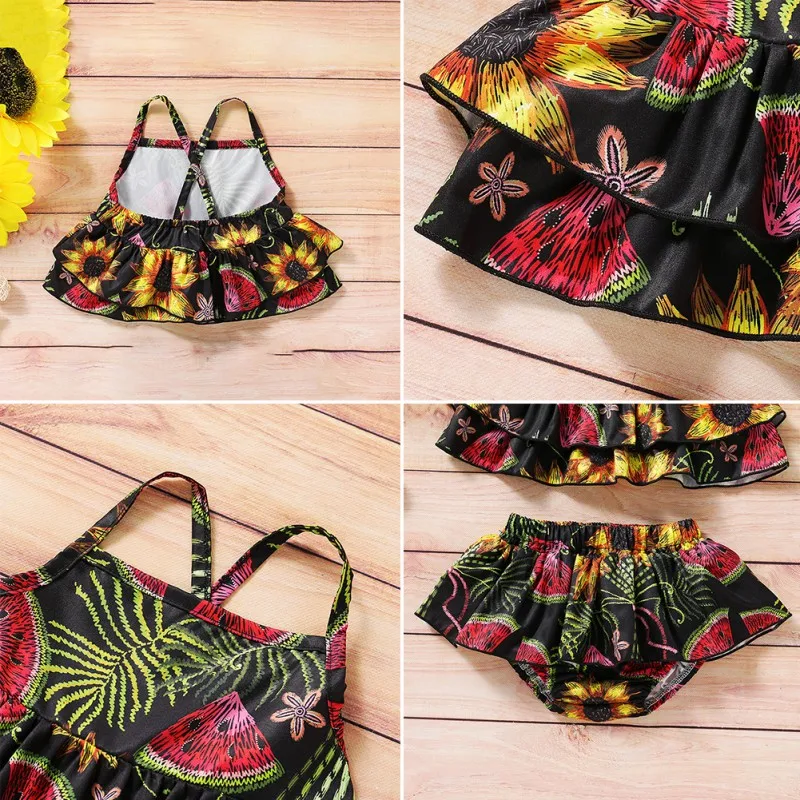 

New Toddler Infant Baby Girls Watermelon Swimsuit One-piece Floral Swimwear Swimming Costume Summer Bikini