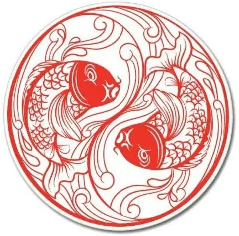 

Круглая металлическая жестяная вывеска Koi Fish Yin Yang, 12x12 дюймов, ретро, домашняя кухня, ферма, бар, паб, Настенный декор