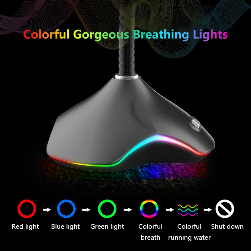 Простой микрофон для ПК компьютера ноутбука настольного Skype игровой USB веб-Гибкий