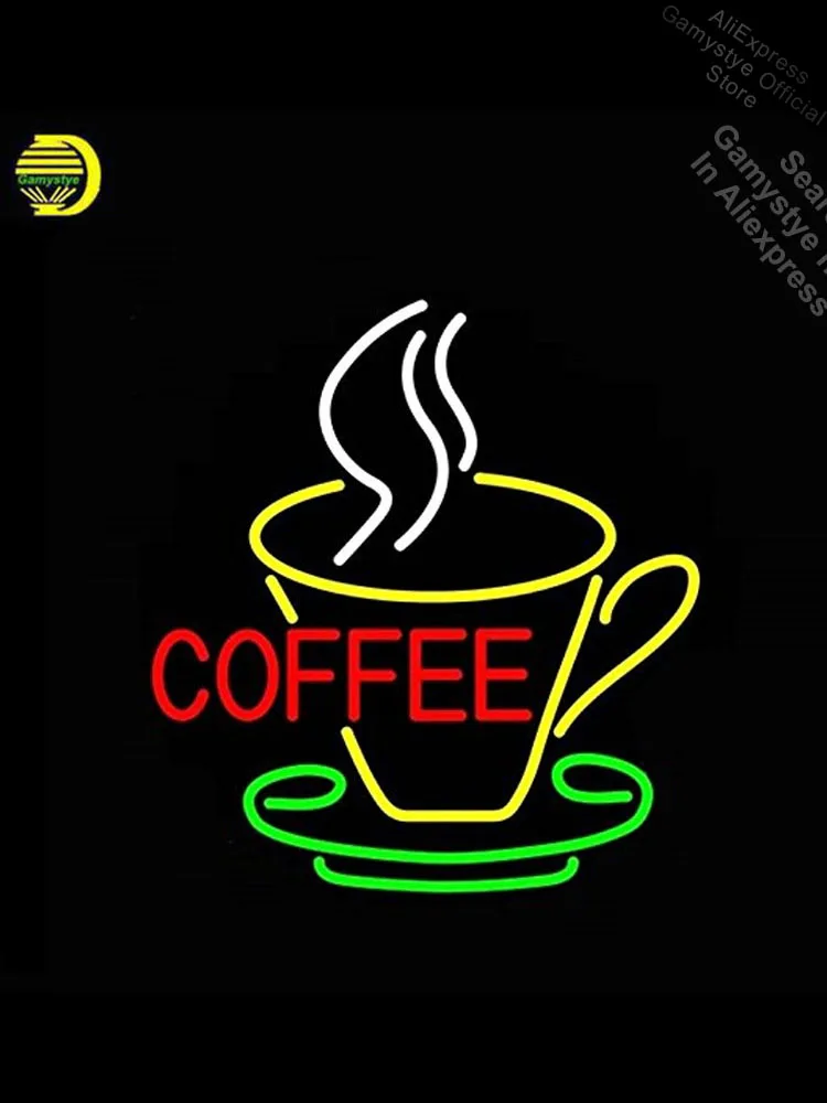 

Coffee Cafe Tea Neon Sign neon bulb Sign Glass Tube neon lights Recreation Beer Pub Iconic vintage Sign outdoor lighting store