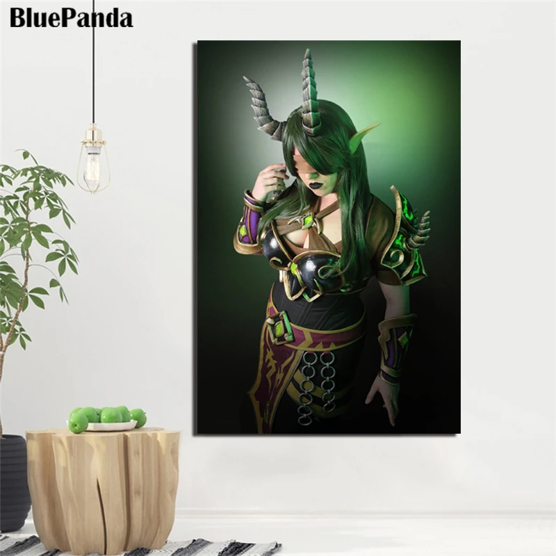 Картины Warcraftes World друид женщина воин настенные художественные принты холст