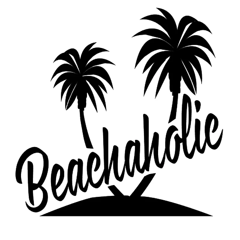 

16*15.9cm Beachaholic Palm Tree Vinyl Decal Sticker Funny Car Window Bumper Novelty JDM Drift Vinyl Decal Sticker