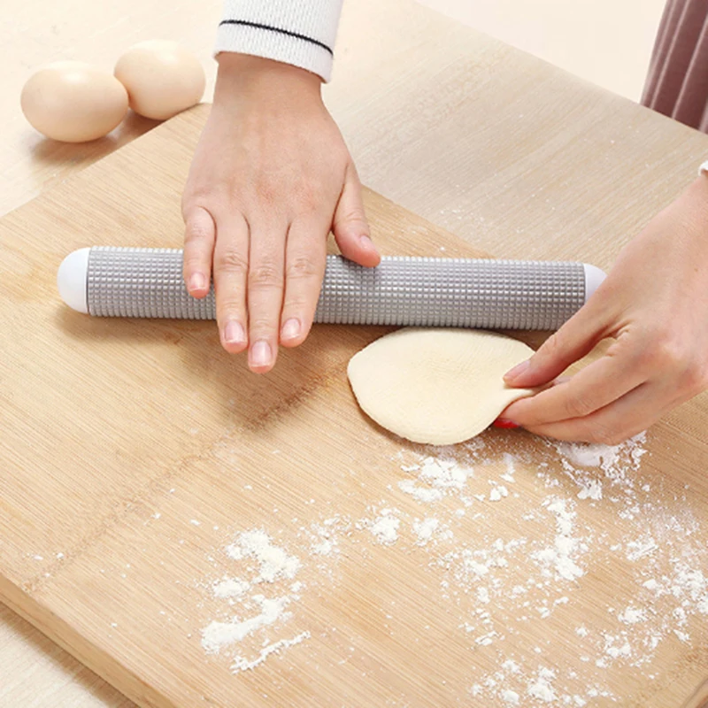 

ABS Plastic Non-stick Kitchen Rolling Pin Fondant Dumpling Skin Bread Dough Roller Decorating Tools Baking Accessories
