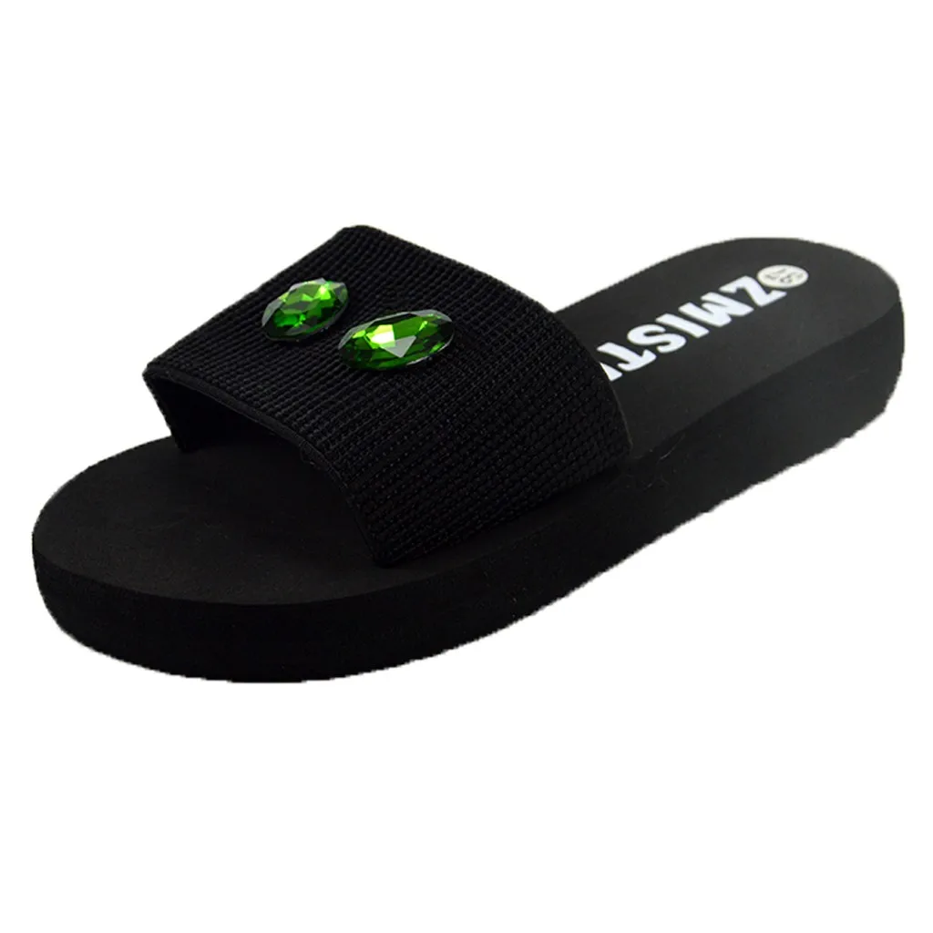 Сланцы женские с жемчугом плоская подошва шлепанцы для дома ванной пляжа тапки