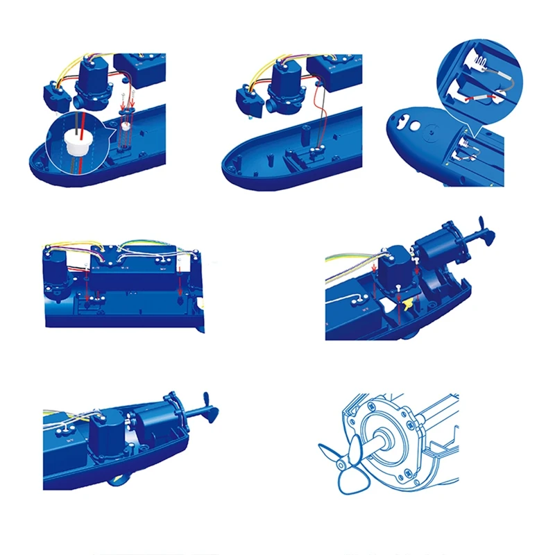 Прикольная радиоуправляемая мини-подводная лодка 6 каналов дистанционное