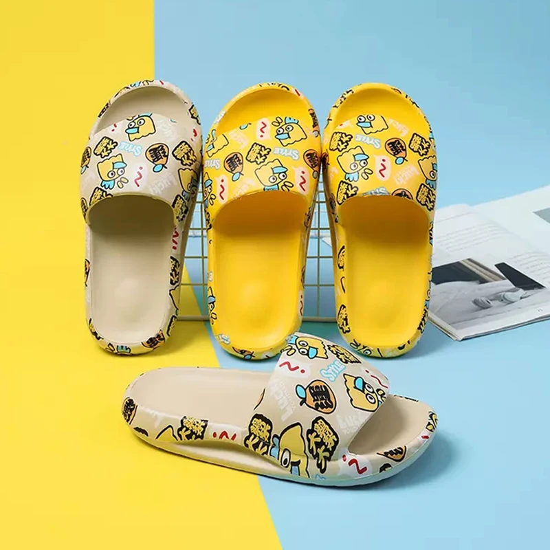 Шлепанцы унисекс для ванной Нескользящие сандалии на платформе пляжные тапочки