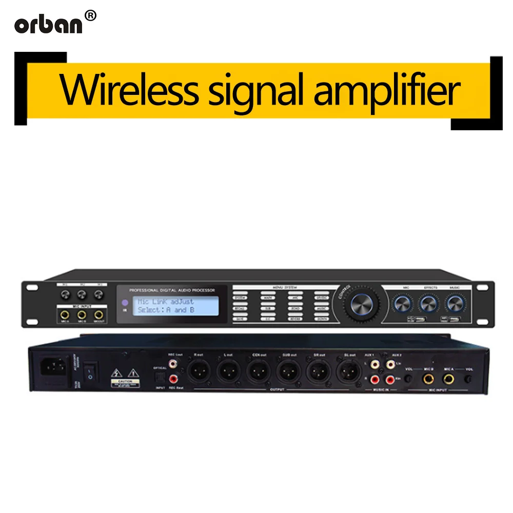 AP800 Professional Preamplifier Anti-howling Processor Reverber Equalizer KTV Audio |