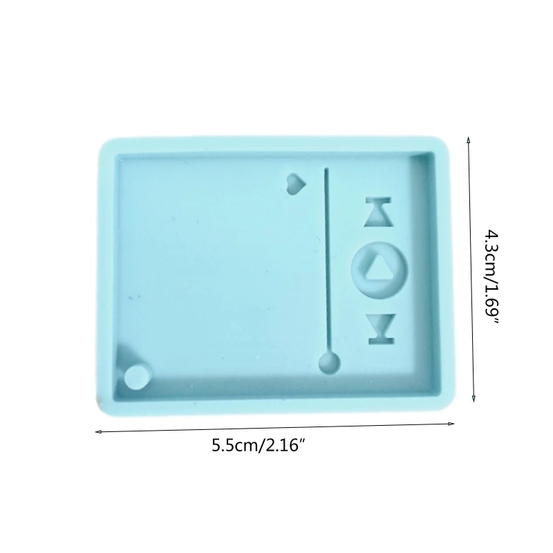 

Super Glossy Epoxy Resin Player Mold Keychain Casting Silicone Mould DIY Crafts Polymer Clay Jewelry Making Tool