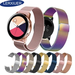 Lerxiuer 22 мм ремешок для samsung Galaxy watch 46 мм ремешок gear S3 Frontier ремешок из нержавеющей стали huawei часы GT ремешок gear S3