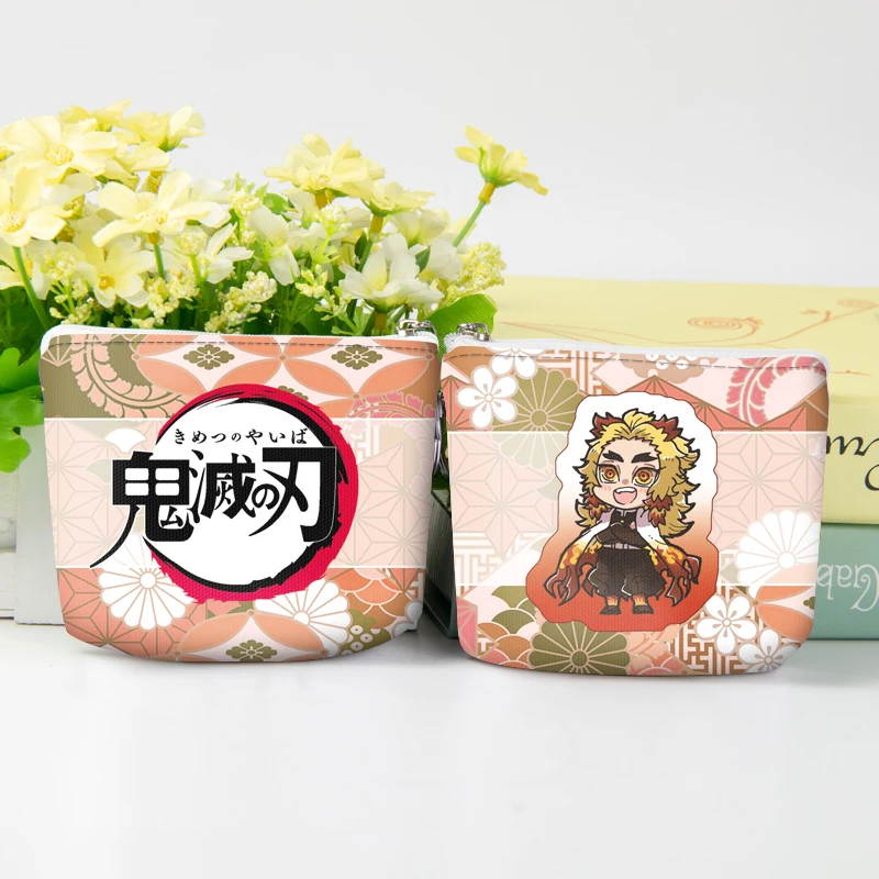 

1pc Anime Demon Slayer Coin Pouches Kimetsu no Yaiba Tomioka Giyuu Penny Bag