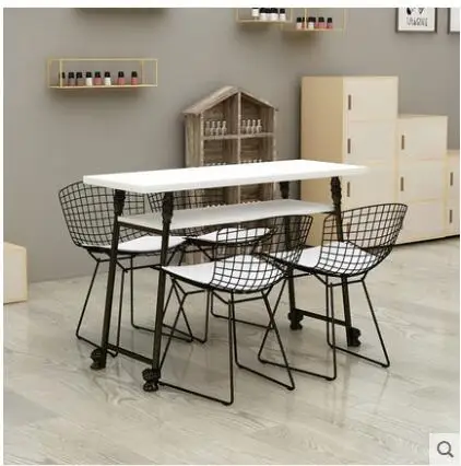 

Instagram double Manicure Table and Chair Set in nail salon table and chair set for one person and two people and three people