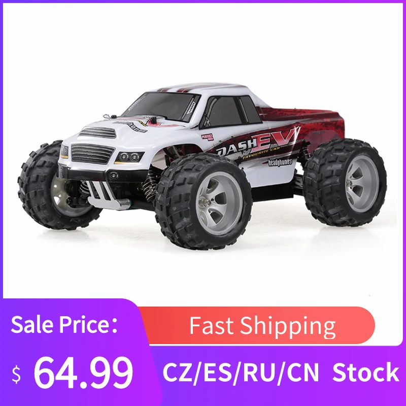 WLtoys A979 B Радиоуправляемая машина 2 4G 1/18 4WD 70 км/ч высокоскоростные электрические