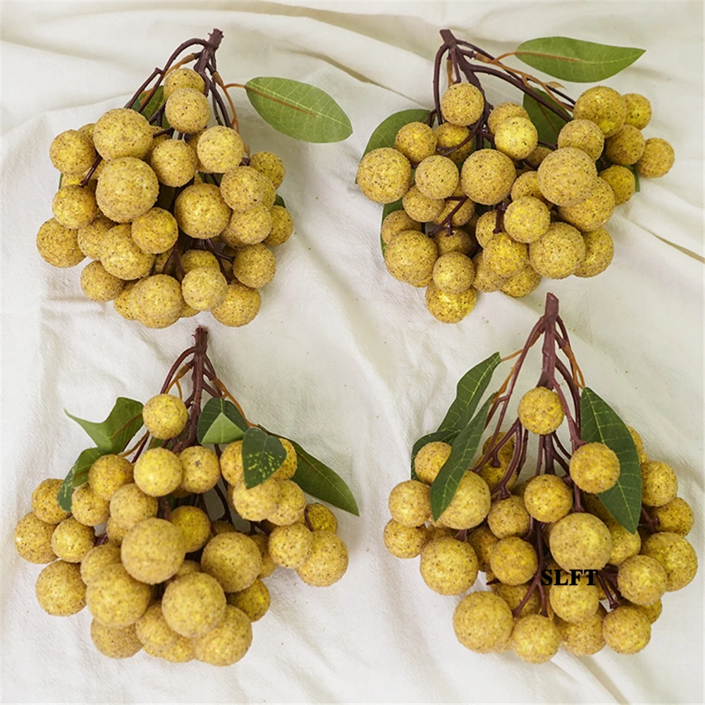 

home hotel supermarket Shop Store decoration display props festive party supplies fake fruit artificial Simulation longan model