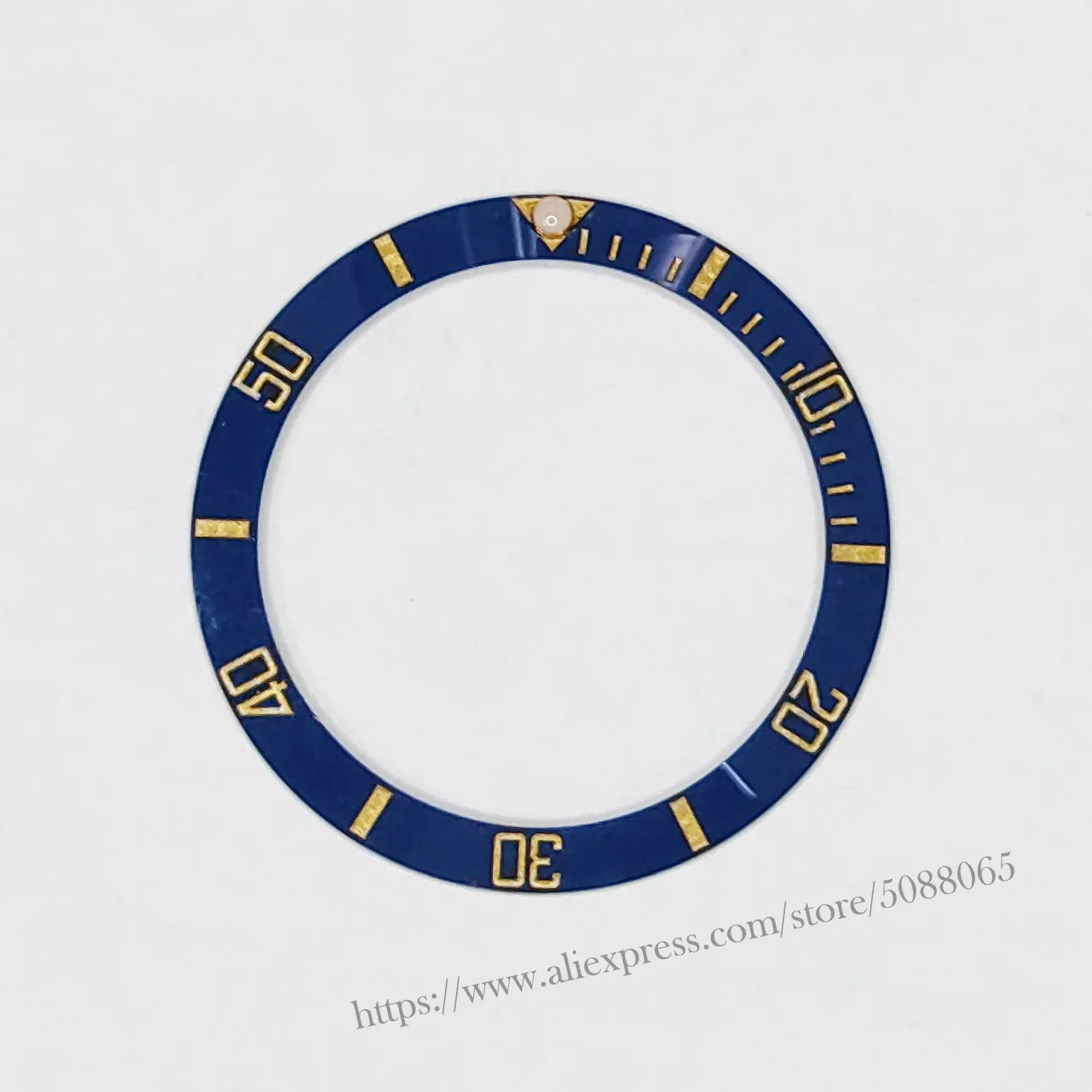 

38mm Ceramic Bezel suitable for 40mm watch case Submariner Mens Watches Replace Accessories blue gold words