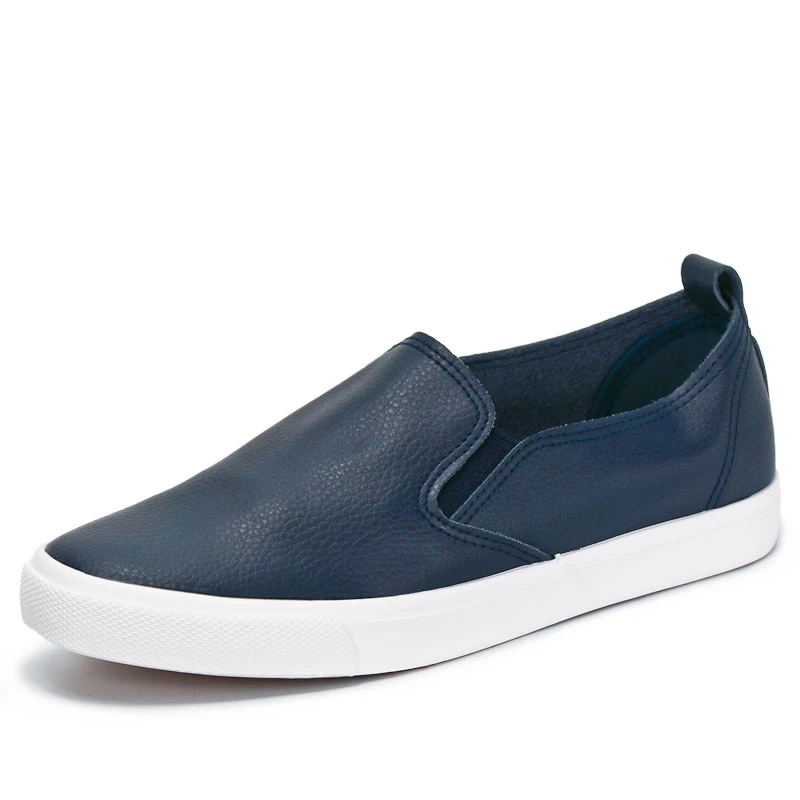 Женские дышащие кожаные туфли без застежки на плоской подошве|Женские кроссовки