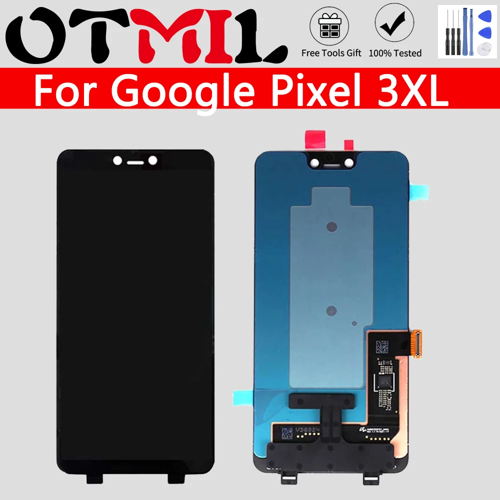 

ЖК-дисплей AMOLED 6,3 дюймов для HTC Google Pixel 3XL, дигитайзер с сенсорным экраном для HTC Google Pixel 3 XL, ЖК-дисплей Google Pixel 3XL