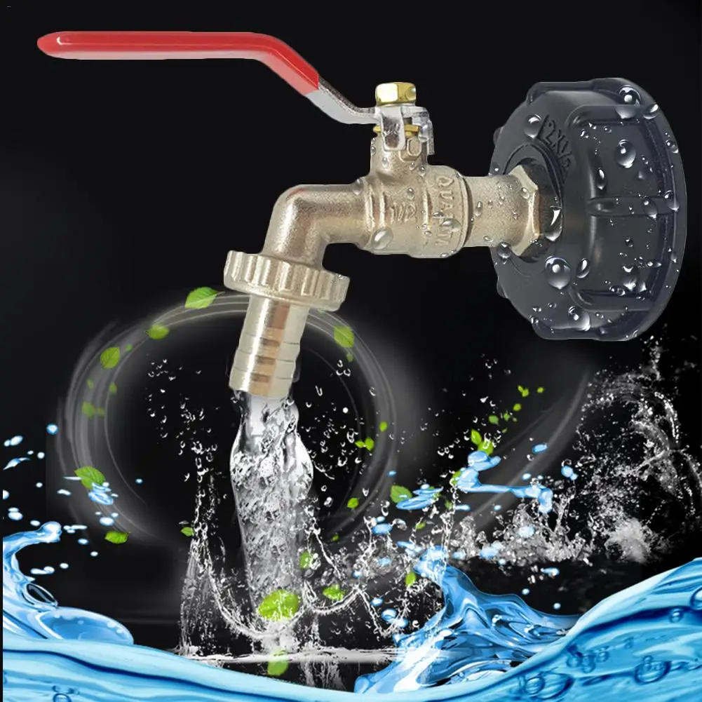 B IBC Adapter Garden Water Tank Connector Rainwater Tank Adapter Tap Water Connectors Garden Supplies Connection Drain Dropship#D - Цвет: B