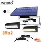 Модернизированный выключатель с одним буксиром и двумя люстрами, освещение для сада, ландшафсветильник, светодиодная лампа с солнечной батареей