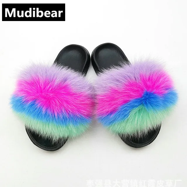 Mudibear/детская обувь Детские тапочки Милая на плоской подошве для девочек Удобные