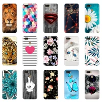 phone case for oppo a7 ax7 a5s ax5s case 6 2 inch phone back cover shell painted soft tpu clear silicon bumper flower 6 2