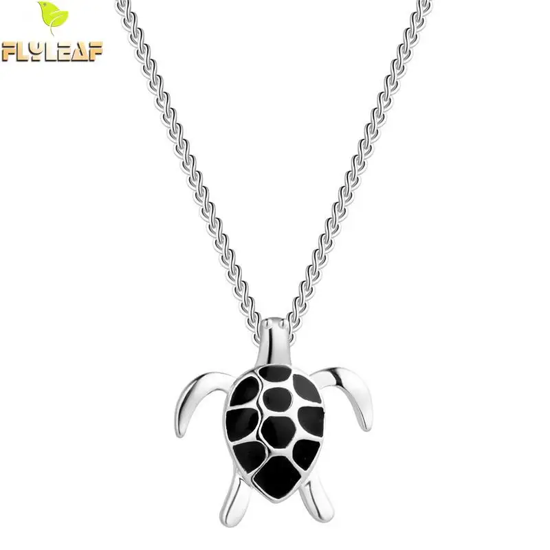 Flyleaf морская черепаха ожерелья и кулоны из стерлингового серебра 925 пробы