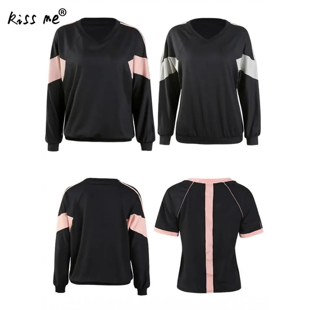 Женский спортивный комплект из 5 предметов свободный бюстгальтер футболки с