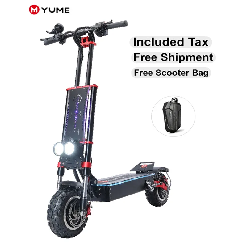 Электрический складной скутер Yume Y11 Plus 5600 Вт 11 дюймов 60 в литиевая батарея большой
