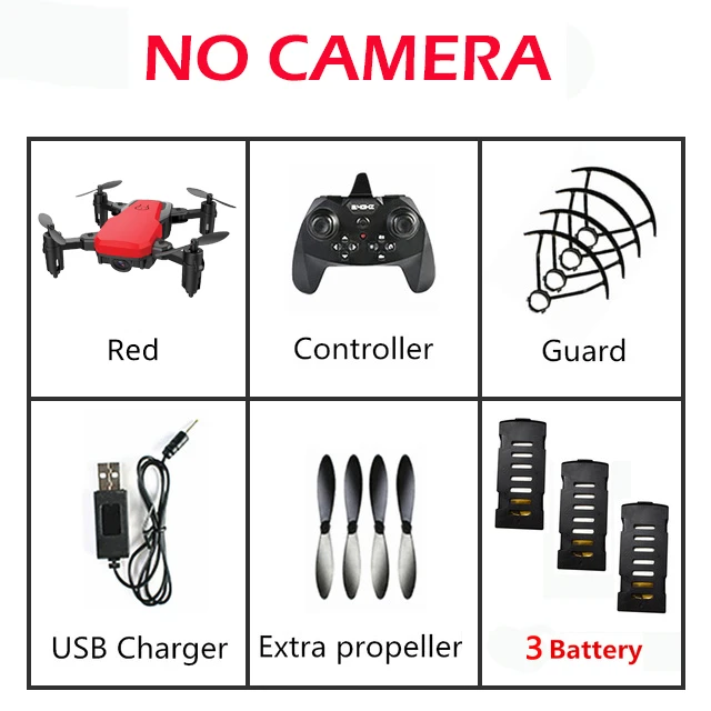 NO Camera 3 Battery SG800 Дрон 2,4G FPV мини селфи Дрон RTF с Wifi камерой HD микро Радиоуправляемый квадрокоптер VS S9 S9W E58 E61 Дрон - Цвет: NO Camera 3 Battery