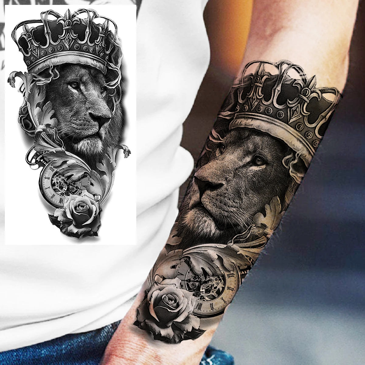 Родовые волчьи глаза временные татуировки для женщин и мужчин Реалистичная змея