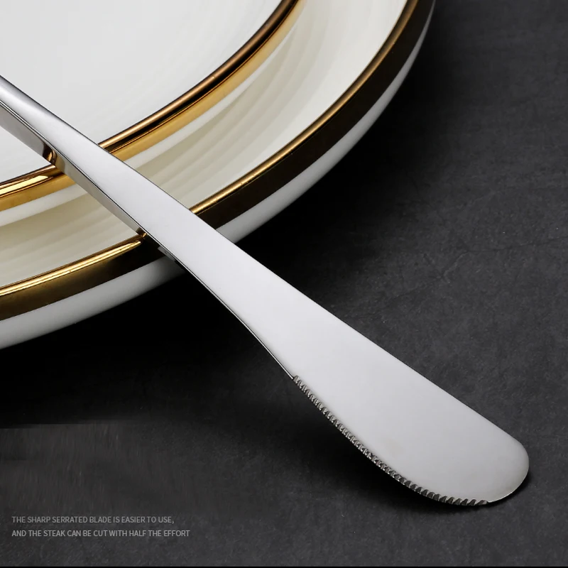 18/8 нержавеющая сталь серебристый цвет набор столовых приборов хорошее зеркало