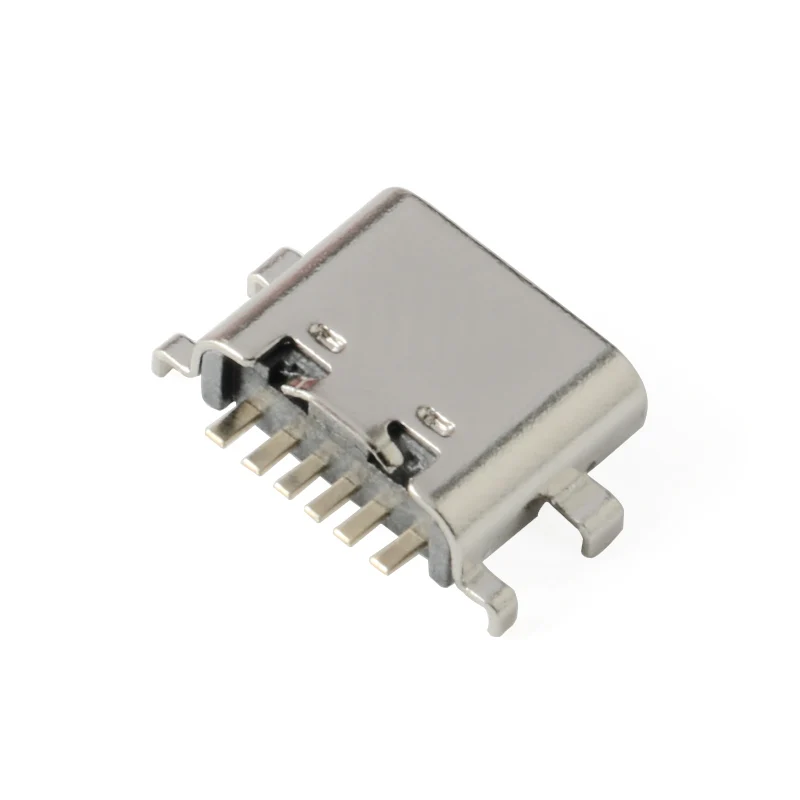 10 шт. разъем Micro USB Type-C 3 1 6 Pin SMT гнездовой размещение SMD DIP для печатных плат